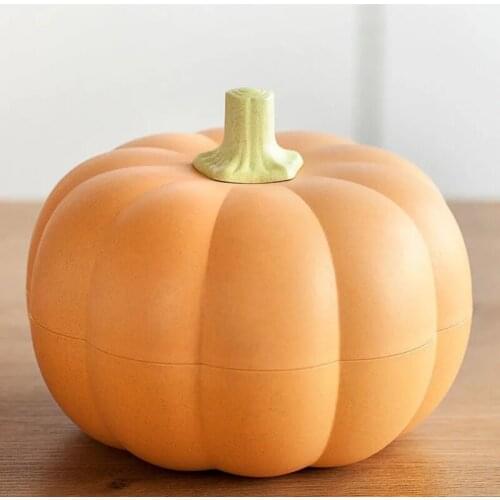 Halloween Pumpkin Candy Box Double Layer Nut Fruit Snack Plates With Lids Dust Proof Food Container Plates Fruteros De Cocina