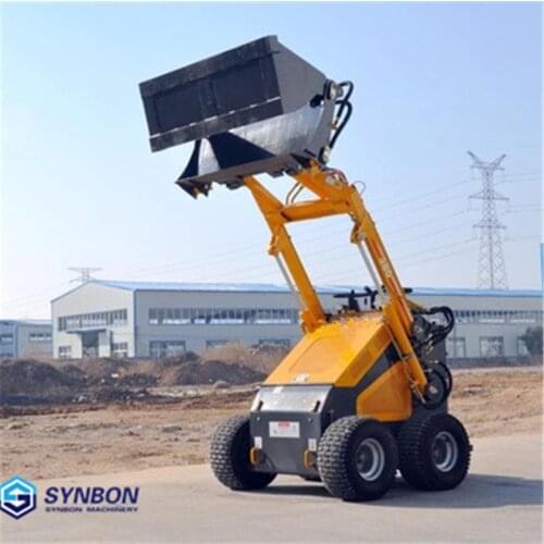 SYNBON New 2020 Multifunctionalr skid steer loader mini loader with different attachment and Perkins engine