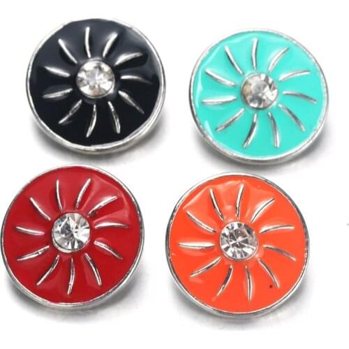 Fashion charms Rhinestone Charms fit 18mm Snap Button For DIY Charms Bracelet 18mm Snaps Jewelry women jewelry wholesale