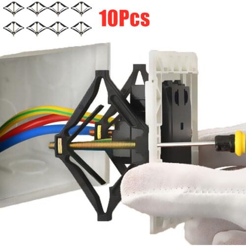 10pcs 86mm Dark Box Repair Screw Switch Old Socket Box Replacement Fixed Wall Repair Box Support Rod Electrician Accessories