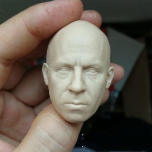 1/6 Vin Diesel Unpainted Blank Head