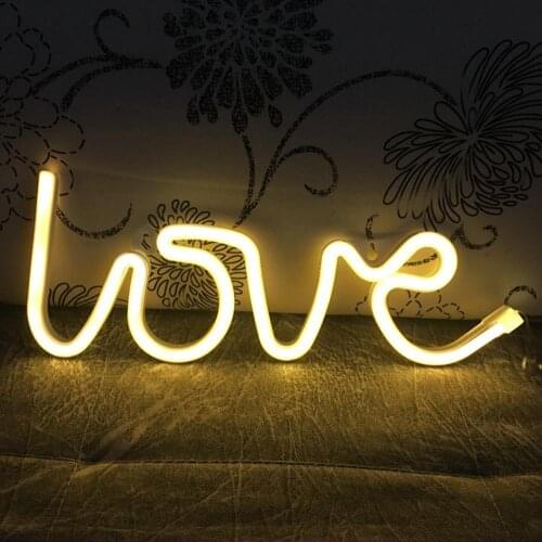 Night Light Cool Hollow Flamingo Heart Pineapple Wedding Home Party Night Light Decoration Neon Lamp