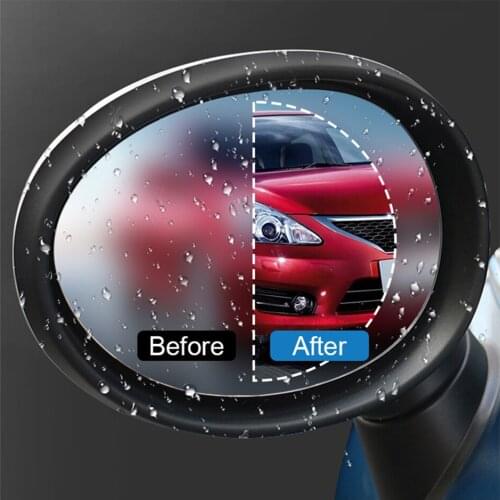 New 1 Pair Auto Car Anti Water Mist Film Anti Fog Coating Rainproof Hydrophobic Rearview Mirror Protective Film 4 Sizes