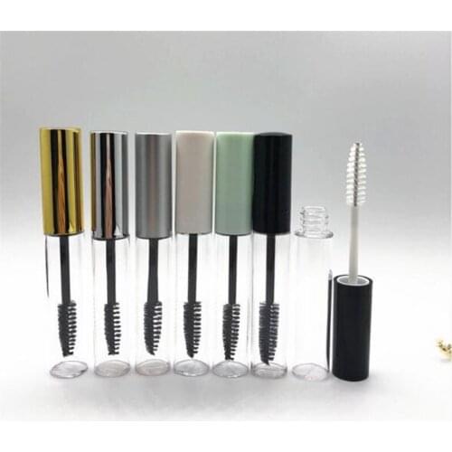 New 200pcs/lot 10mL Beauty Portable Empty Mascara Tube Eyelash Vial Liquid Bottle Container Black Cap Refillable Bottles Makeup