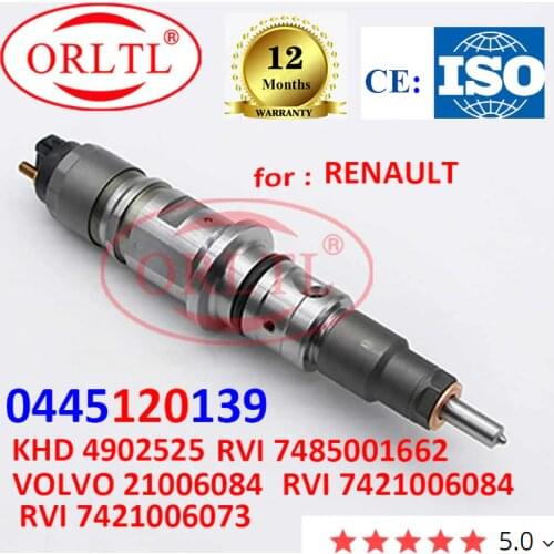 New Common Rail Injector 0 445 120 139 0445120139 for KHD 4902525 VOLVO 21006084 RVI 7421006073 RVI 7485001662 RVI 7421006084