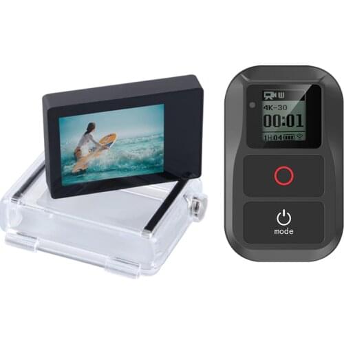 New Smart Remote Control For GoPro Hero 7 6 5 4 Session Accessories +Go Pro LCD Display BacPac Screen For GoPro 4 3+ 3 Black