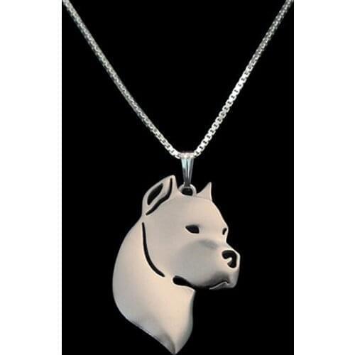 Gold Silver Color Dogo Argentino Pendant Necklace Hunger Games Necklace Women Best Friend Choker