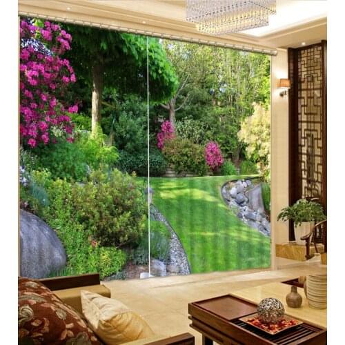 Nature scenery curtains photo Blackout Window Drapes Luxury 3D Curtains For Living room Bed room Office Hotel Home