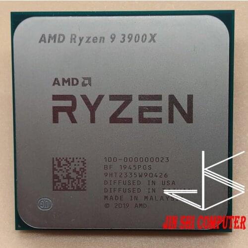 AMD Ryzen 9 3900X R9 3900X 3.8 GHz Twelve-Core 24-Thread CPU Processor 7NM L3=64M 100-000000023 Socket AM4 NO fan