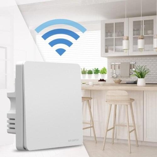Durable Smart Switch Classic Delicate Texture Light Wi-Fi Touch Panel Wall Wireless Remote Control Smartphone Switch 220V/50Hz