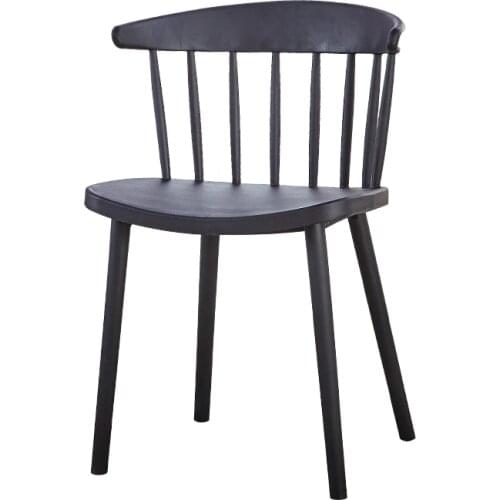 Simple Modern Nordic Windsor Chair Plastic Chair Dining Chair Back Home Adult Student Leisure Net Red Desk Chair