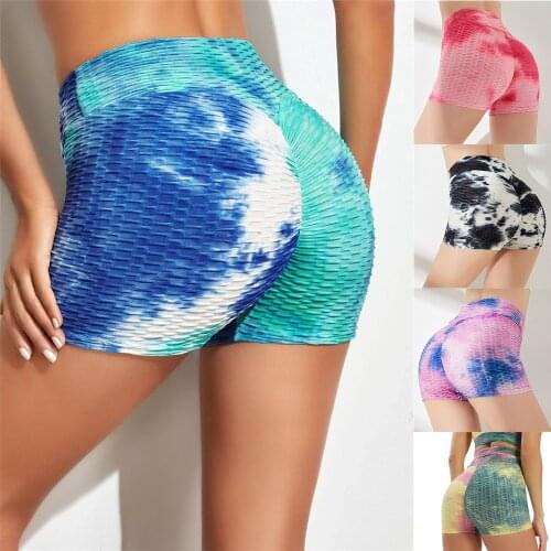 Yoga Shorts Women Fitness High Waist Hip-up Seamless Workout Shorts Elastic Activewear Cycling Shorts Gym Running Leggings 2021