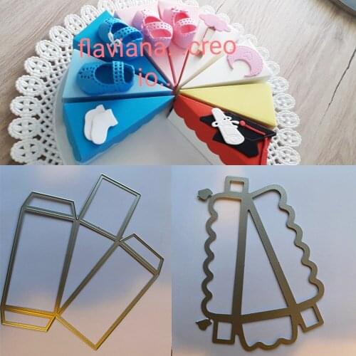 Folding Cake Box Metal Cutting Dies Carbon steel Stencil Craft for DIY Creative Scrapbook Cut Stamps Dies Embossing Paper Tool