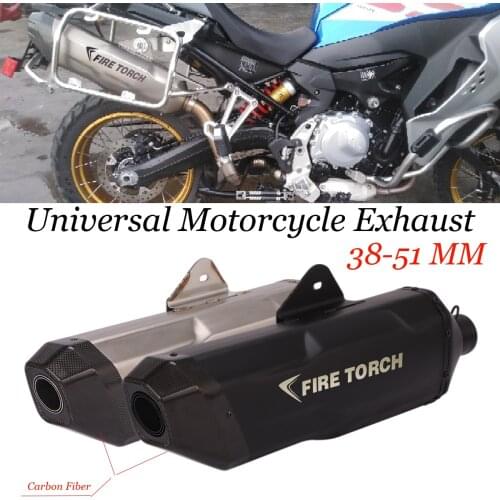 51mm universal motorcycle exhaust pipe modified carbon fiber muffler db killer for ninja400 ZX-10R cb400 r1 r6