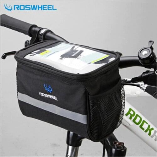 Cycling Bike MTB Bicycle Outdoor Handlebar Diamond-shaped Front Basket Tool Bag Pouch Pannier Quick Release Bicycle Accessorie