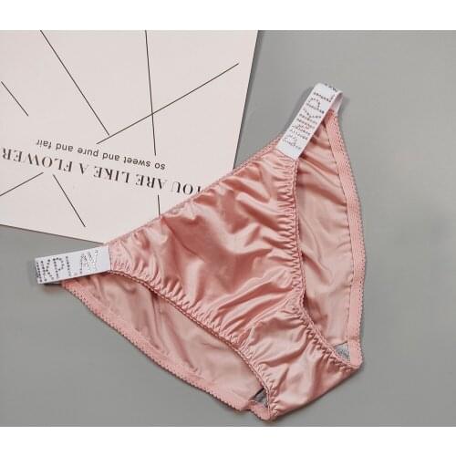 Ladies Underwear Briefs Women 's Panties Ice Silk Sexy High Waist Seamless Solid Color Rhinestone Letter LOVE Good Elasticity