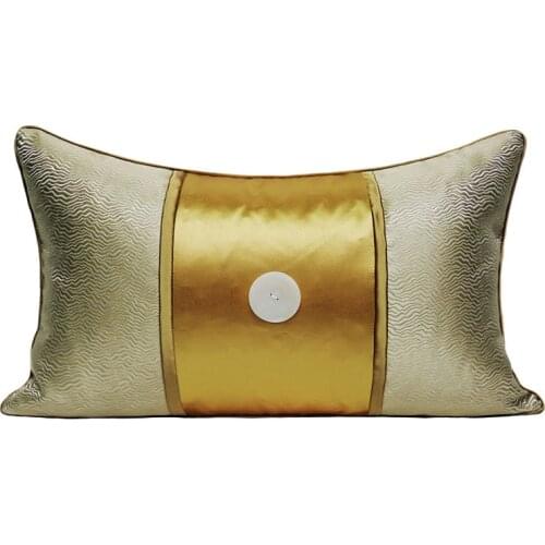 Gold Patchwork Home Decor Living Room Cushion Covers Simple Printed Throw Pillowcase Cushions