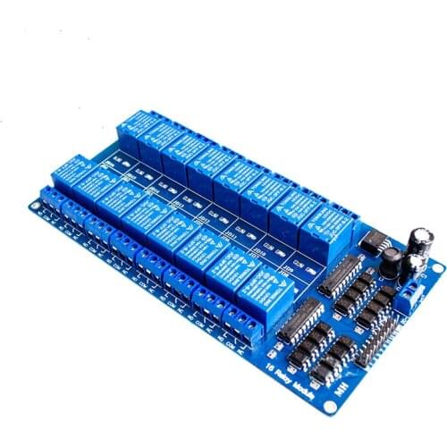 1PCS 12V 16 Channel Relay Module for arduino ARM PIC AVR DSP Electronic Relay Plate Belt optocoupler isolation