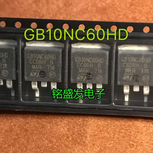 10pcs or 20pcs STGB10NC60HDT4 TO263 GB10NC60HD N-channel 600V 10A IGBT tube