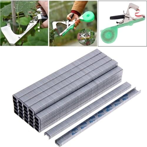10000pcs Staple pin Strap Tool Machine Pack Plant binder nail Tapetool Connect Tapener fruit tree Branch Garden Trunk Bind Stem