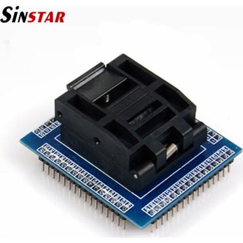 Test Socket Programming Adapter Conversion Block For 0.5m QFP64 TQFP64 LQFP64 IC