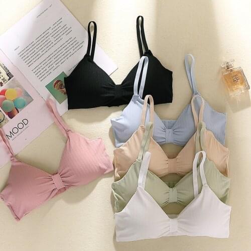 Sexy summer bra with adjustable back buckle womens comfortable breathable beautiful back underwear wrapped breasts push up bra