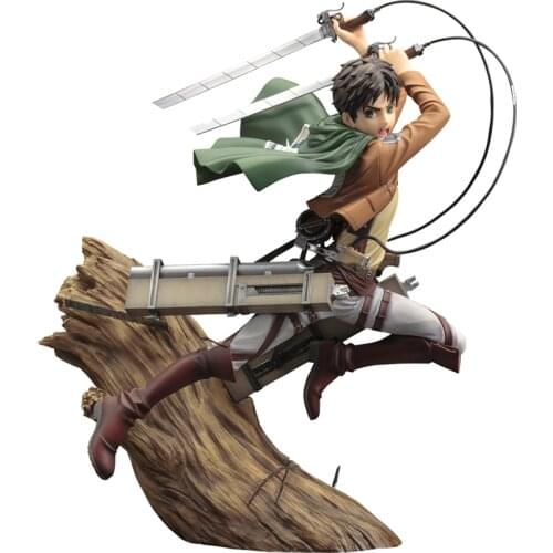 Pre-Sale 26Cm Attack On Titan Eren Jaeger Anime Action Figure Peripherals Doll Japanese Pvc Hand-Made Collection Toys Model