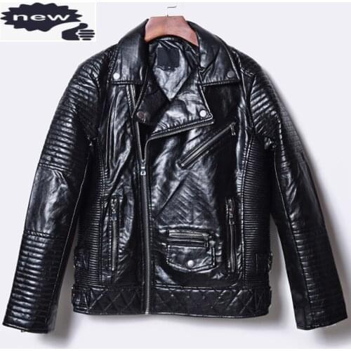Men Motorcycle Pu Leather Autumn Winter New Camouflage Vintage Zipper Short Coat Fashion Black Military Biker Jacket