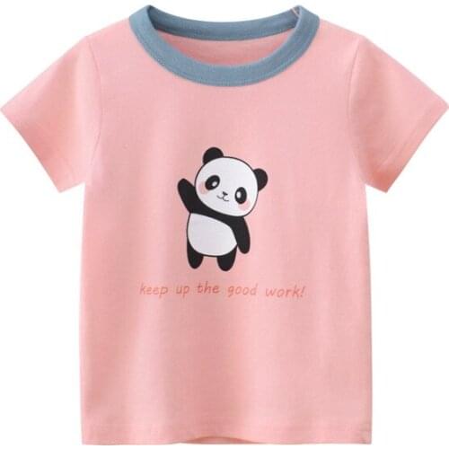 2021 summer new childrens clothing girls tops Korean childrens short-sleeved T-shirt baby clothes