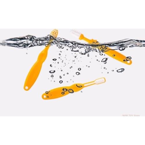 24BE 3 Pieces Infant Baby Toothbrush Set Different Stage Children Kids Soft Bristles Teether Teeth Brush Toddler Dental Oral