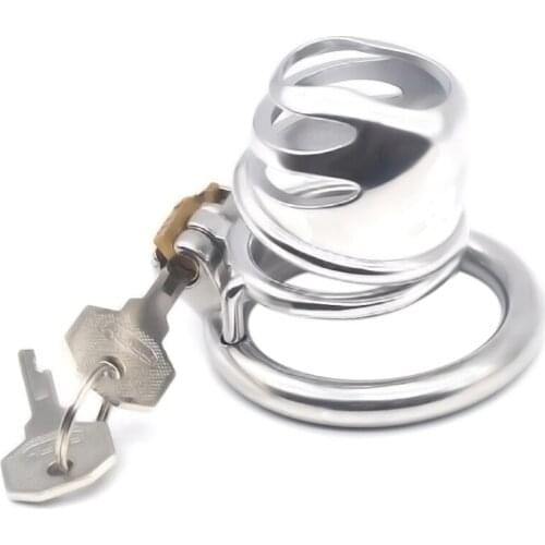 New Chastity Device Cucurbit Metal CB Lock Penis Chastity Lock Mens Penis Cover JJ Cage Anti Derailment Sex Toys for Men