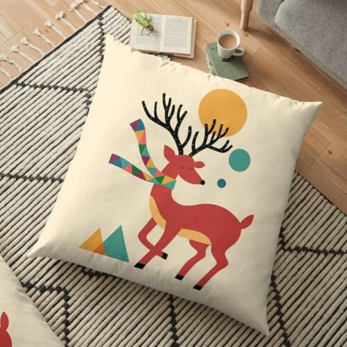 Deer Autumn printed Sofa Decorative Cushion Cover Pillow Pillowcase Throw Pillow Home Decor Pillow Cover 2021