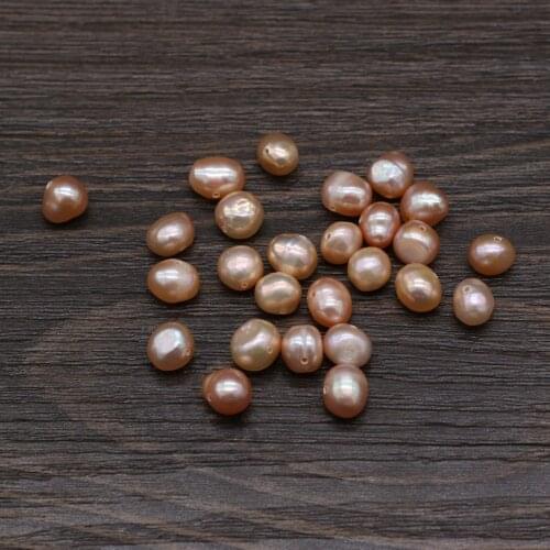 Wholesale Natural Freshwater Pearl Beads Glossy Loose Beads Horizontal Hole for Making Jewelry Necklace Bracelet 5-10mm 20pcs