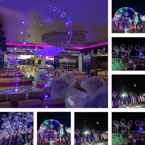 Christmas Balloon with Light 3m LED String Light With Transparent Helium Balloons Party & Wedding Holiday Decoration