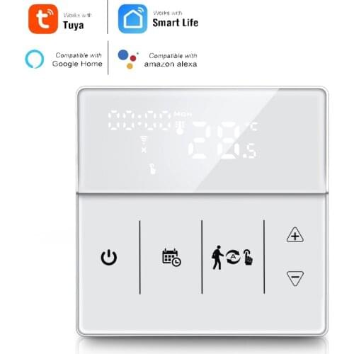 Tuya WiFi Smart Thermostat, Electric Floor Heating Water/Gas Boiler Temperature Remote Controller for Google Home, Alexa