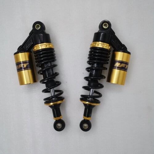 Universal 265mm 280mm Motorcycle Shock Absorber 7mm spring for HONDA YMAHA SUZUKI Kawasaki black