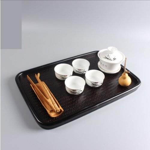 Japanese bamboo woven lacquer tray tea set storage tray tea tray serving tray breakfast tray tea ceremony Retro