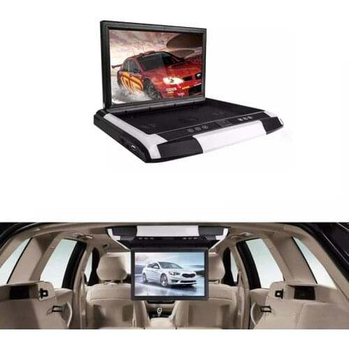 12.1 Inch Flip Down Monitor MP5 FM USB Ultra Thin Car DVD Player 2-Way Video Input Car Roof Mounted LCD Monitor
