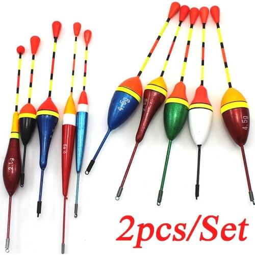 2PCS Mix Size Newa Colorful Foam Fishing Light Stick Floats Bobbers Slip Drift Tube Fishing Lure Indicator Outdoor Tools