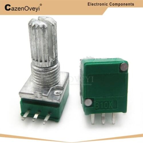 5pcs/lot RK097N 5K 10K 20K 50K 100K 500K B5K with a switch audio 3pin shaft 15mm amplifier sealing potentiometer In Stock