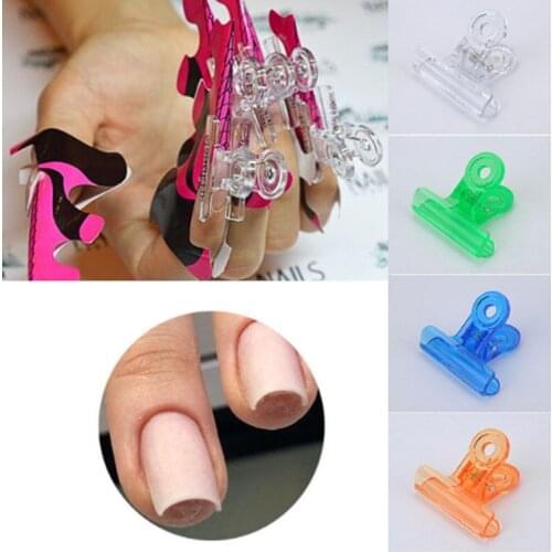 6pc/bag Acrylic C Curve Nail Pinching Clips For Nail Extension Shape Nails Perfectly Nail Art Pinchers Manicure Tools