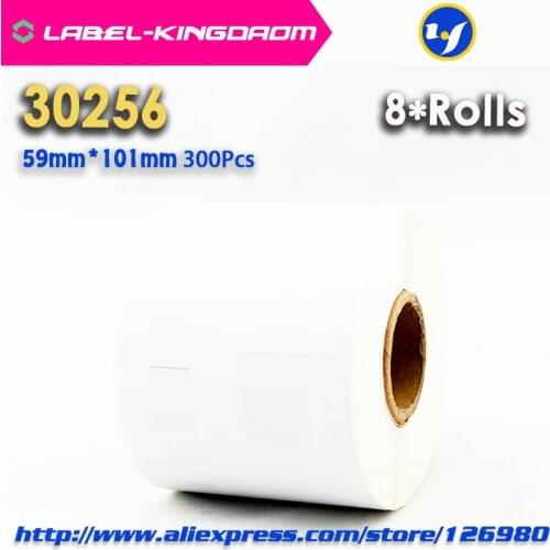8 Rolls Dymo Compatible 30256 White Label 59mm*101mm 300Pcs/Roll Compatible for LabelWriter 450Turbo Printer Seiko SLP 440 450