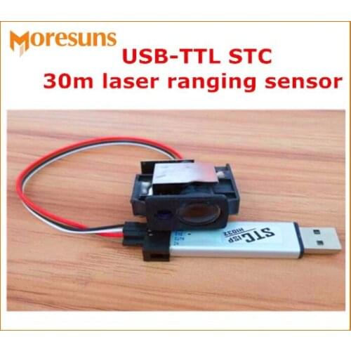 Fast Free Ship OEM USB-TTL STC 30m laser ranging sensor/Laser ranging module,industrial laser Sensor Module