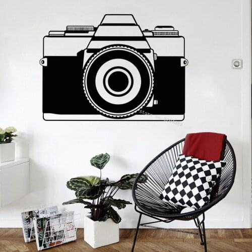Photo Camera wall Stickers Photography teens Room Vinyl Decal Home Decor Photo Studio Removable Window Removable Mural DG548