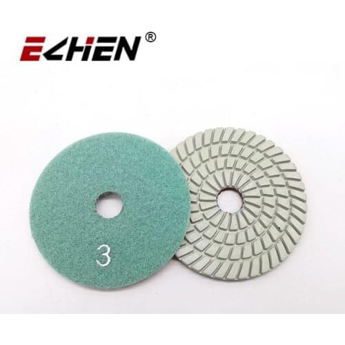 Hot sale 3 step hybrid polishing pad marble granite Super Quartz Marble Granite Flexible Wet Diamond Step Polishing Pads
