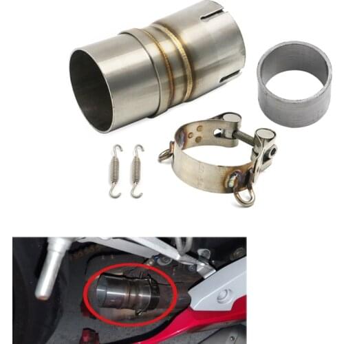 Exhaust Muffler Middle Pipe Mid Tube Set Kit For Yamaha YZF-R6 YZF R6 2006 2007 2008 Motorcycle Accessories