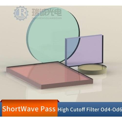 Short Wave Passed Filter Long Wavelength Cutoff Optical Density OD4-OD6 Photography Industrial Camera The Size Can Be Customized