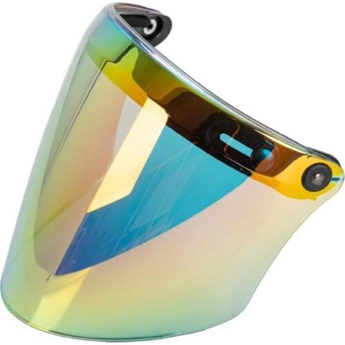 Motorcycle Helmet Visor Shield 3-Snap Design Open Face Helmet Visor Gift for Motorcycle Enthusiasts