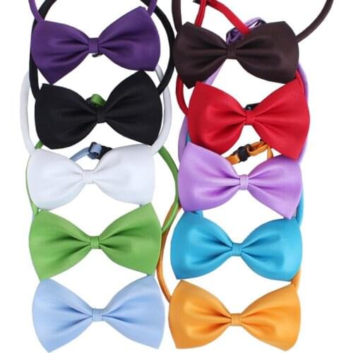 Colorful Pet Bow Tie Pet Necklace Adjustable Strap for Cat Collar Dogs Accessories Pet Supplies Pet Accessories