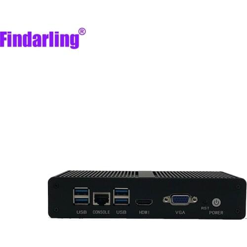 Fanless 6th Generation Pentium 4405U 2.1Ghz Pfsense Router Server DDR4 6*1000M Lan Intel I211 Linux HD VGA Dual Display Mini PC